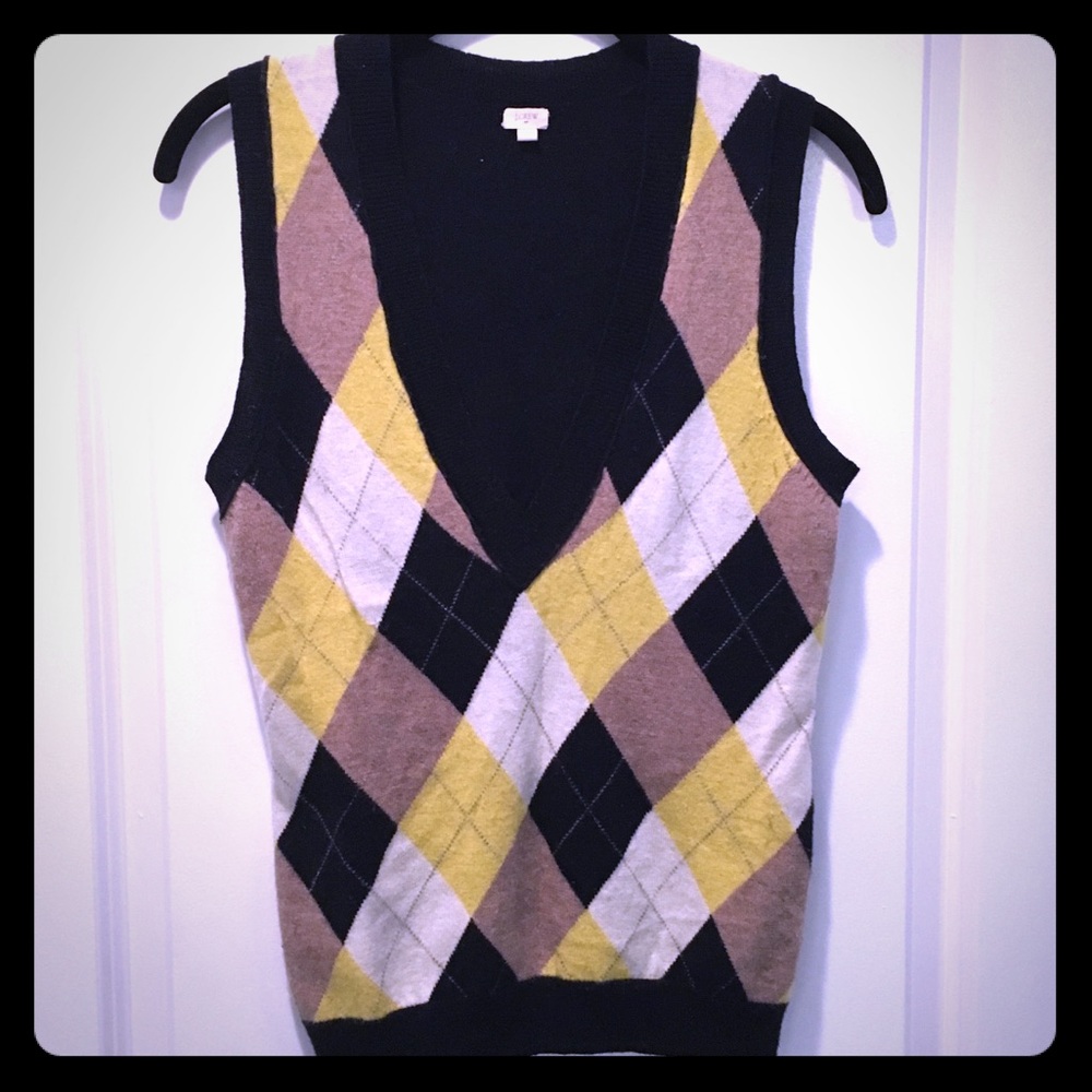 J. Crew Argyle Sweater Vest